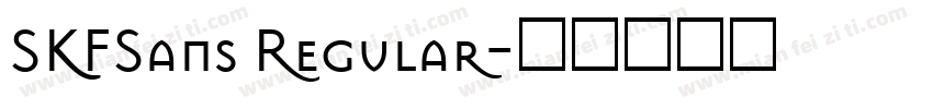SKFSans Regular字体转换